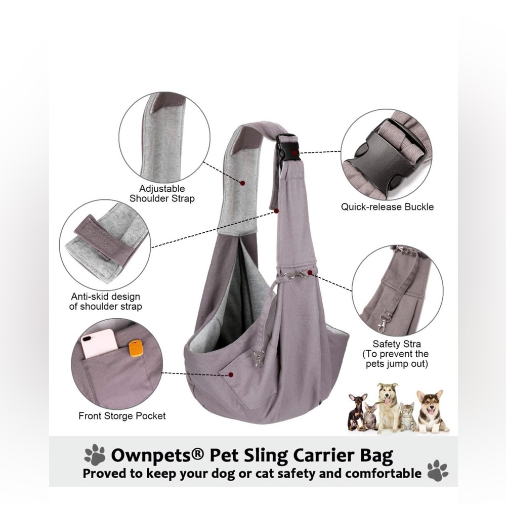 NWOT Ownpets pet sling carrier bag